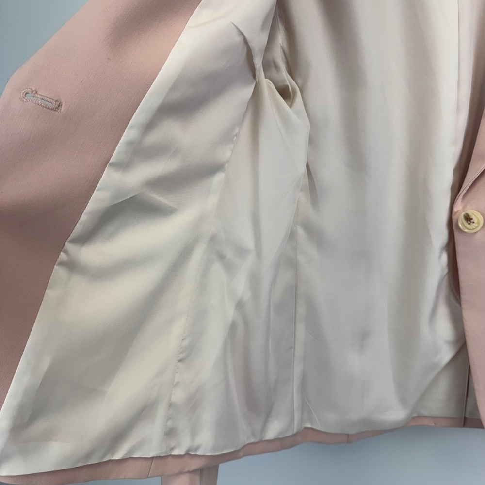 H&M Womens Dusty Pink Single Button Tailored Blazer Jacket Size M 09882429‎ - Picture 10 of 15